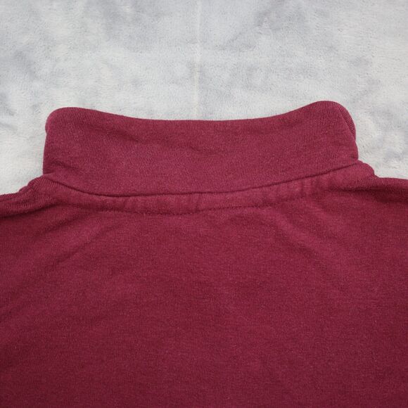 ASU Sweater Womens M Red MV Sport Chest Zip High Neck Front Pocket Sun Devils - Picture 13 of 16